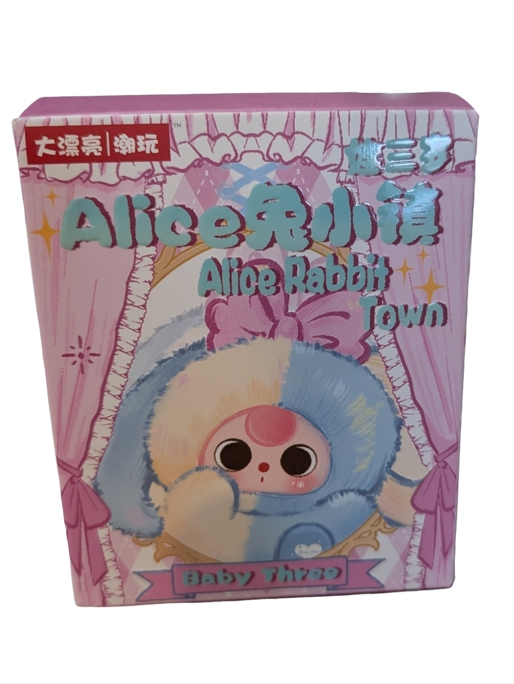 Baby Three ALICE Rabbit Town Plush - Peach Ripple - Picture 1 of 9